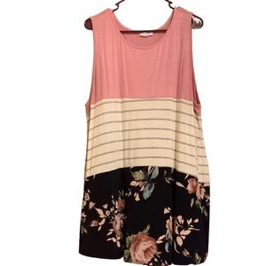 Chic Soul Tank Top 3-patterns 3X NWOT
